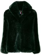 La Seine & Moi Anna Faux Fur Jacket - Green