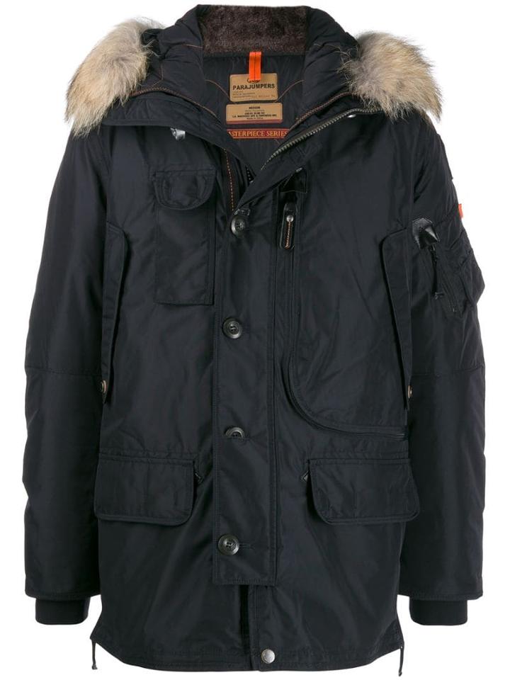 Parajumpers Hooded Parka Coat - Blue