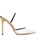 Sergio Rossi Pointed Toe Stiletto Mules
