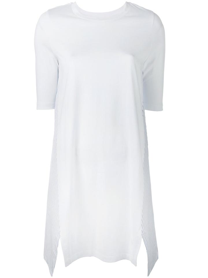 Stella Mccartney Striped Back T-shirt Dress, Women's, Size: 44, White, Cotton