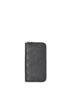 Burberry Monogram Zip Around Wallet - Black