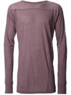 Julius Long Sleeved Jersey Top, Men's, Size: Iii, Pink/purple, Cotton/wool