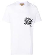 Burberry Collage Logo Print Cotton T-shirt - White