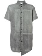 Lost & Found Rooms Large Patch Shirt, Men's, Grey, Cotton