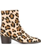 Jean-michel Cazabat Leopard Print Ankle Boots