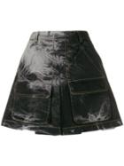 Matthew Adams Dolan Tie-dye Print Mini Skirt - Black