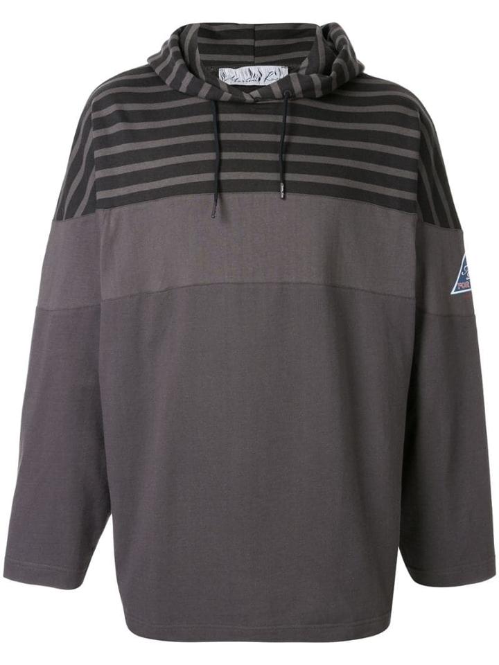 Martine Rose Panelled Hoodie - Grey