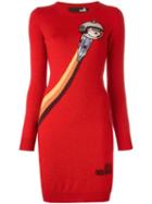 Love Moschino Knitted Dress, Women's, Size: 42, Red, Polyamide/viscose/wool/cashmere