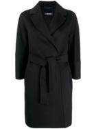 Max Mara Classic Belted Coat - Black