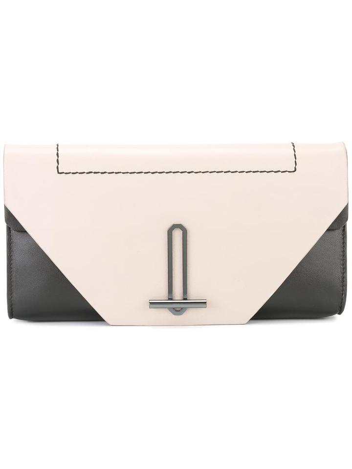 Desa Collection Soft Toggle Clutch, Women's, Black, Calf Leather