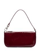 By Far Rachel Patent-leather Shoulder Bag - Red