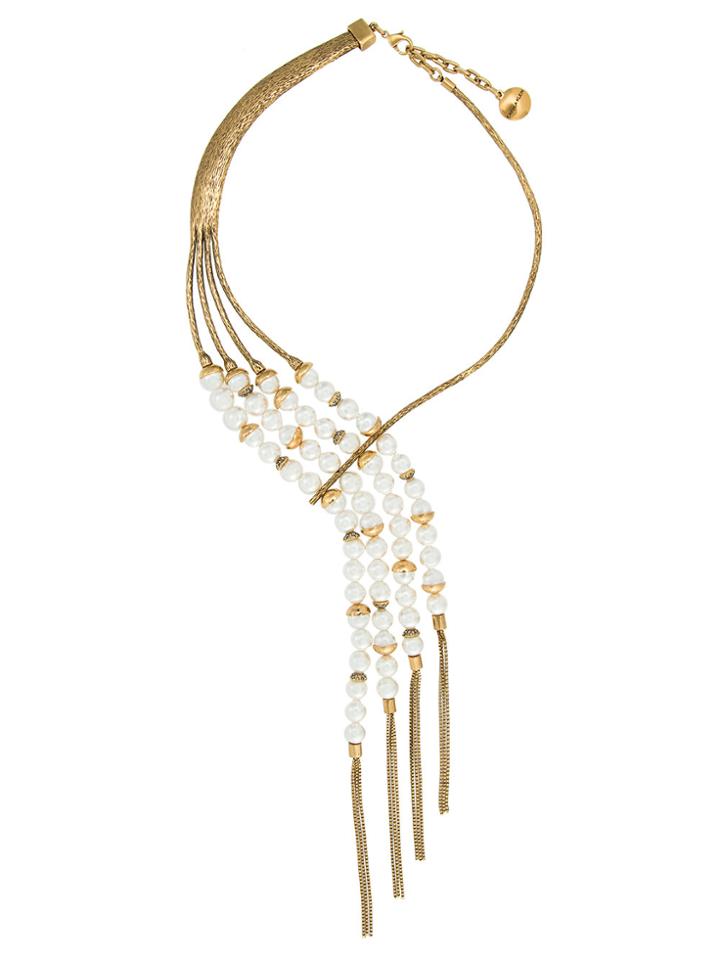 Camila Klein Faux-pearl Necklace - Metallic