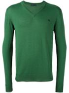 Etro V-neck Pullover, Men's, Size: Small, Green, Wool