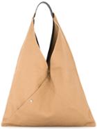 Cabas Triangle Shaped Tote - Brown