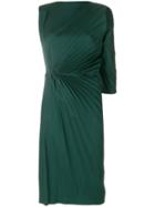 A.f.vandevorst Pleated Ruched Detail Dress - Green