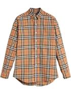Burberry Button-down Collar Vintage Check Cotton Shirt - Yellow &
