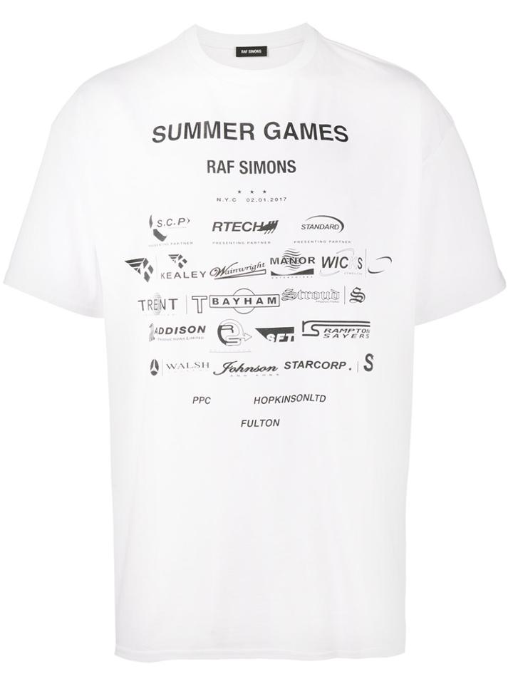Raf Simons Sponsor Print T-shirt - White