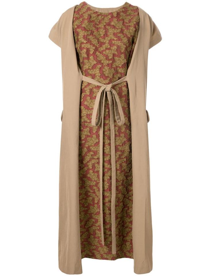 Uma Wang Tie Waist Dress - Brown