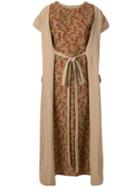 Uma Wang Tie Waist Dress - Brown