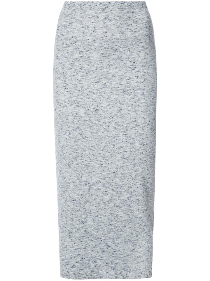 Victoria Beckham Knitted Pencil Skirt - Blue