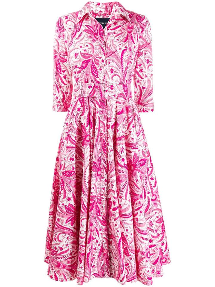 Samantha Sung Gigi Midi Dress - Pink