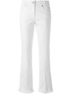 Sonia Rykiel Flared Jeans, Women's, Size: 38, White, Cotton/polyurethane