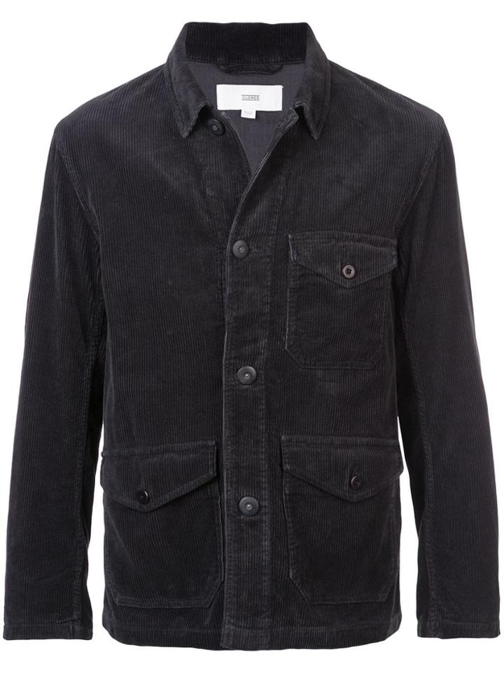 Closed Corduroy Shirt Jacket - Black