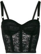 Dolce & Gabbana Lace Bustier - Black