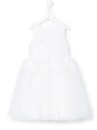 Charabia - Lace And Tulle Dress - Kids - Polyester - 10 Yrs, White