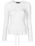 Sportmax Long-sleeved Top - White