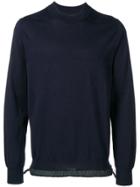 Sacai Long-sleeve Fitted Sweater - Blue