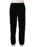 Emporio Armani Contrast Track Trousers - Black