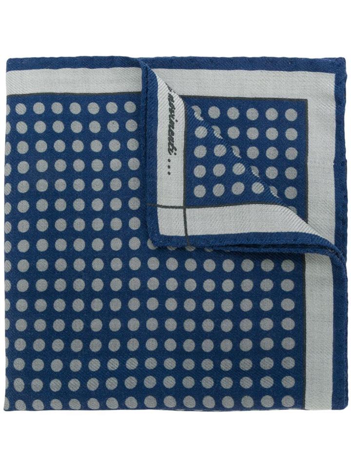 Fefè Polka Dot Pocket Square - Blue