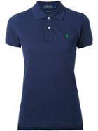 Embroidered Logo Polo Shirt - Women - Cotton - L, Blue, Cotton, Polo Ralph Lauren