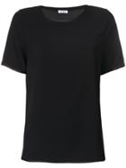 P.a.r.o.s.h. Contrast Trim T-shirt - Black