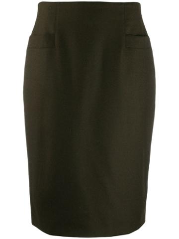 Ballantyne Vintage 1990's Pencil Skirt - Green