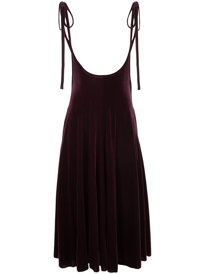 G.v.g.v. Velour Bow Knot Dress - Pink & Purple