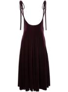 G.v.g.v. Velour Bow Knot Dress - Pink & Purple