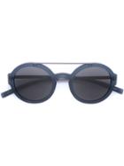 Jil Sander Double Bridge Round Sunglasses