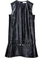 Courrèges Sleeveless Shift Dress, Women's, Size: 36, Black, Cotton/polyurethane