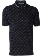 Dolce & Gabbana Polka Dot Polo Shirt, Men's, Size: 50, Black, Cotton