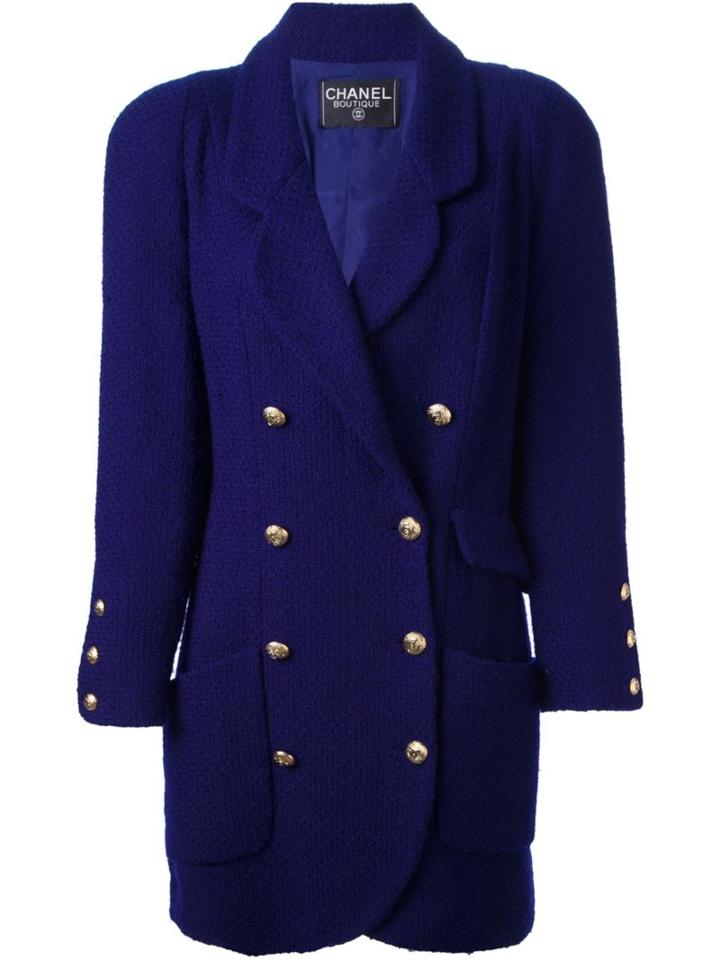 Chanel Vintage Woven Double Breasted Jacket
