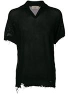 Maison Flaneur Destroyed Top - Black