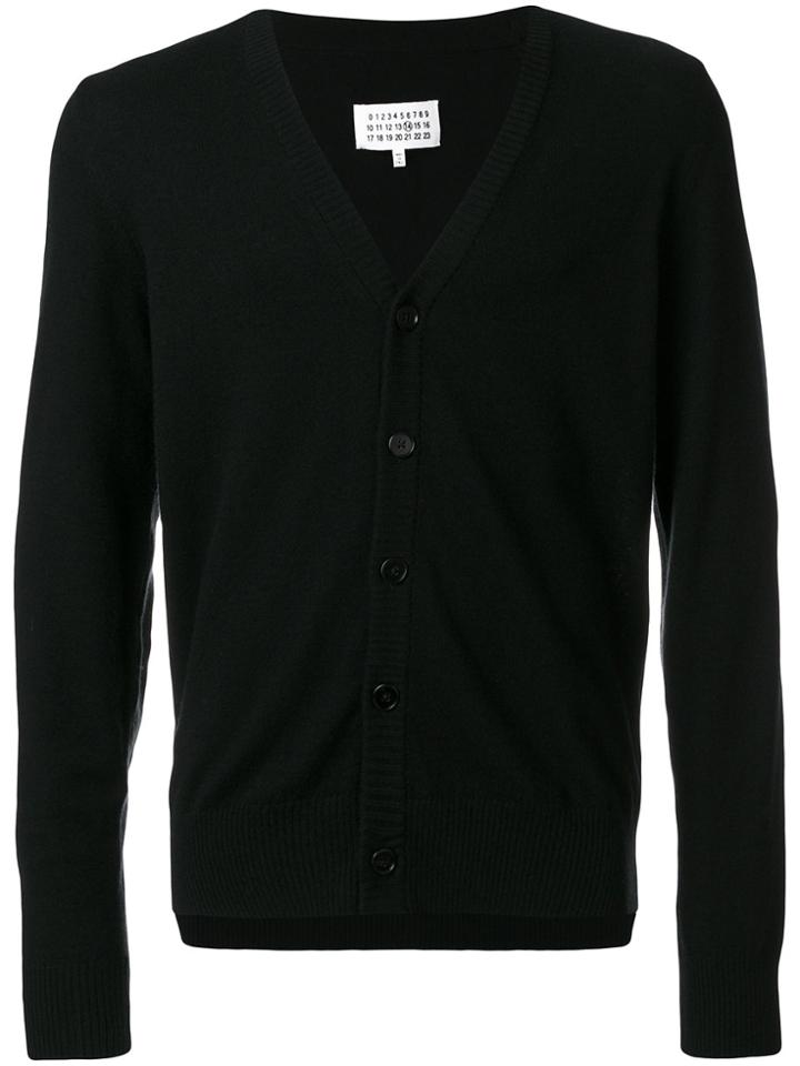 Maison Margiela V-neck Buttoned Up Cardigan - Black