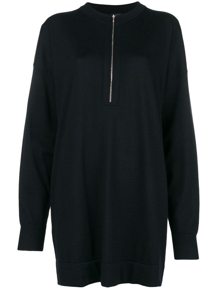 Joseph Zip Front Sweater - Blue