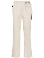 Portvel Tailored Strap Detail Trousers - Neutrals