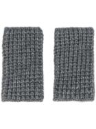 Barena Knitted Non-finger Gloves - Grey