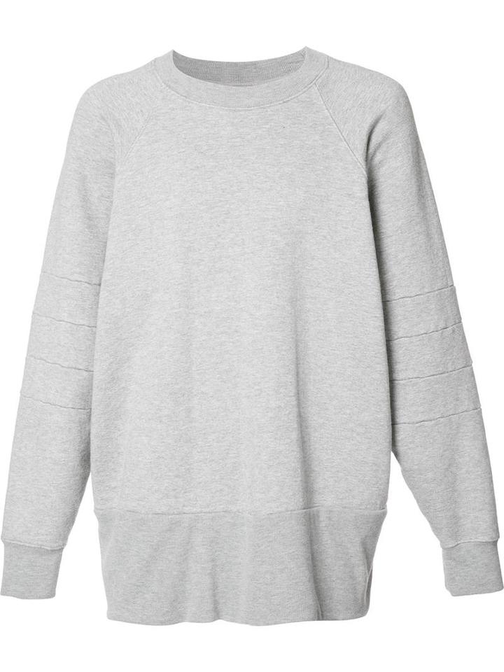 Oversized Sweatshirt, Men's, Size: Small, Grey, Cotton, The Squad
