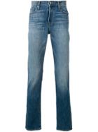Frame Slim Fit Faded Jeans - Blue