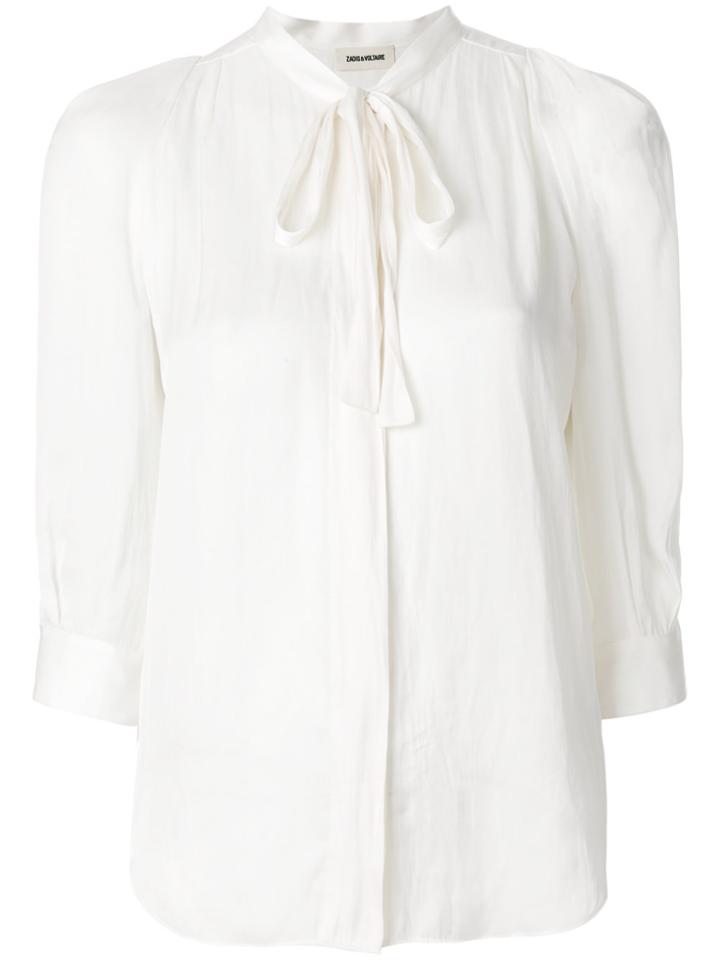 Zadig & Voltaire Touch Satin Shirt - White